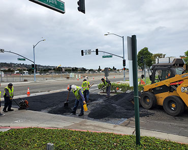 The intersection at Skypark and Medical Center Drive needed maintenance for continued access to Torrance Memorial.