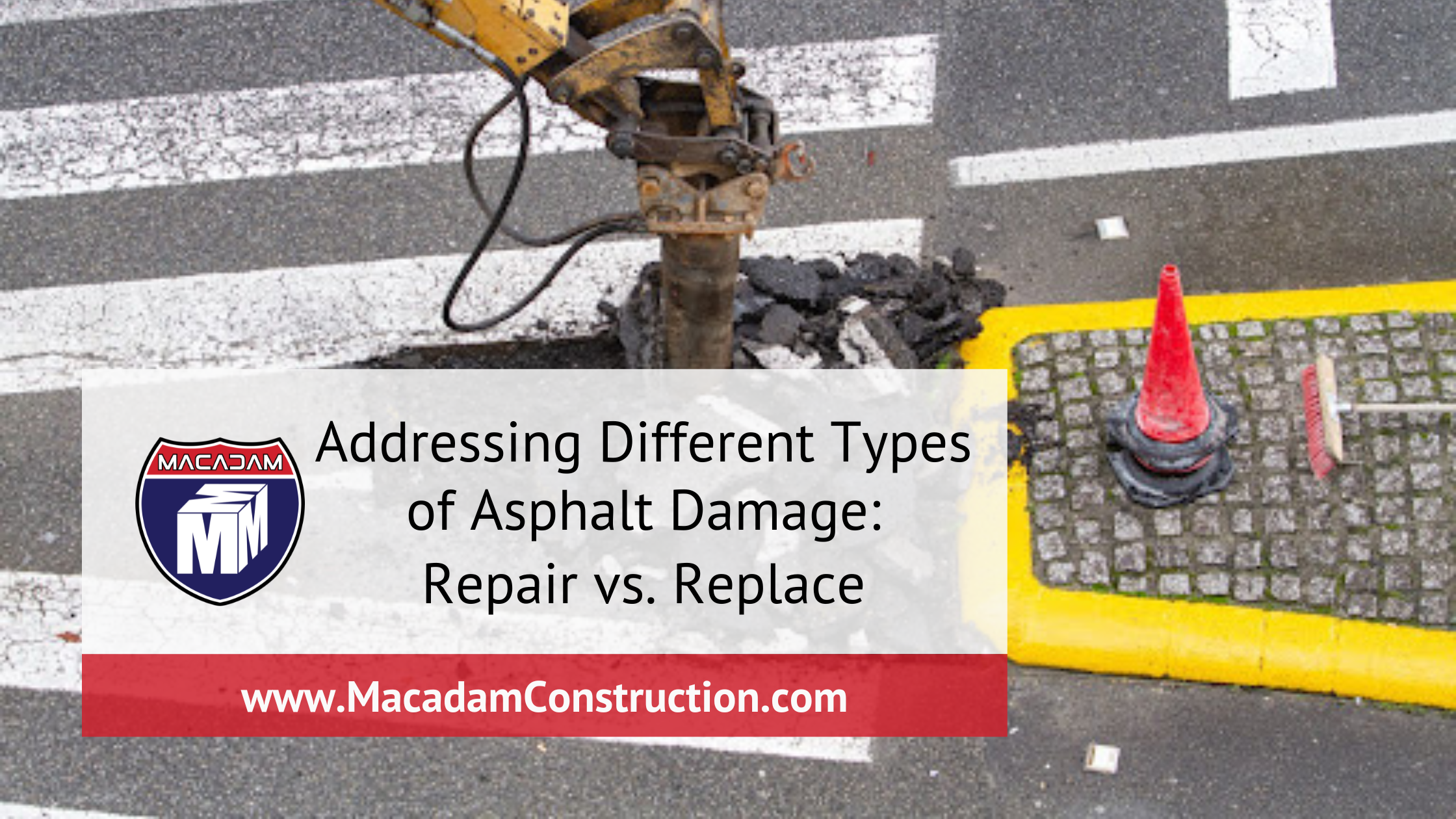 addressing different types of asphalt damage